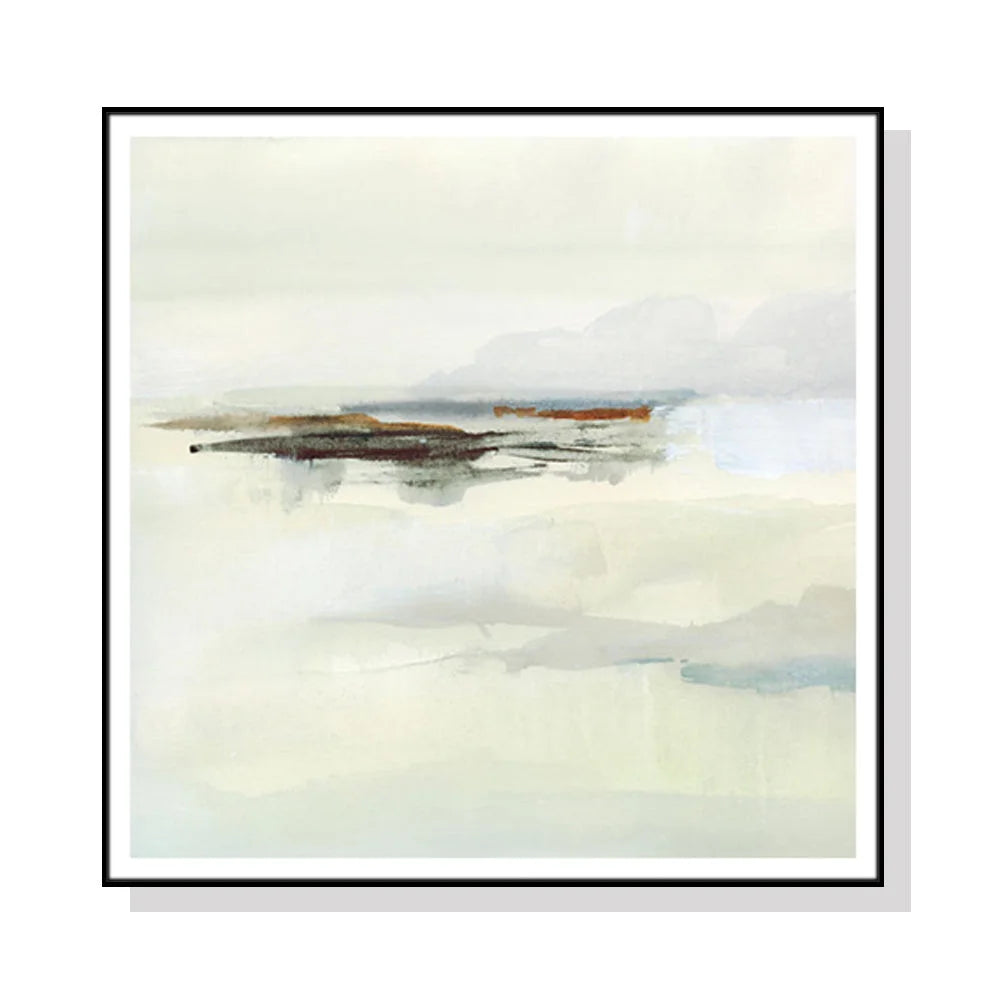 Atmospheric Edge Wall Art Canvas 100cmx100cm Black Frame