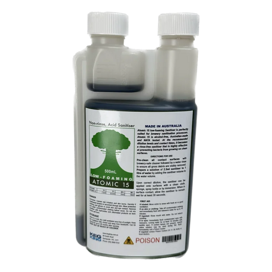 Atomic 15 Low Foaming Sanitiser 500ml - Tools