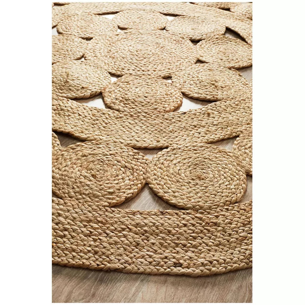 Atrium pilu natural rug 150 x 150cm - Home & Garden > Rugs