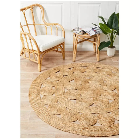 Atrium pilu natural rug 200 x 200cm - Home & Garden > Rugs