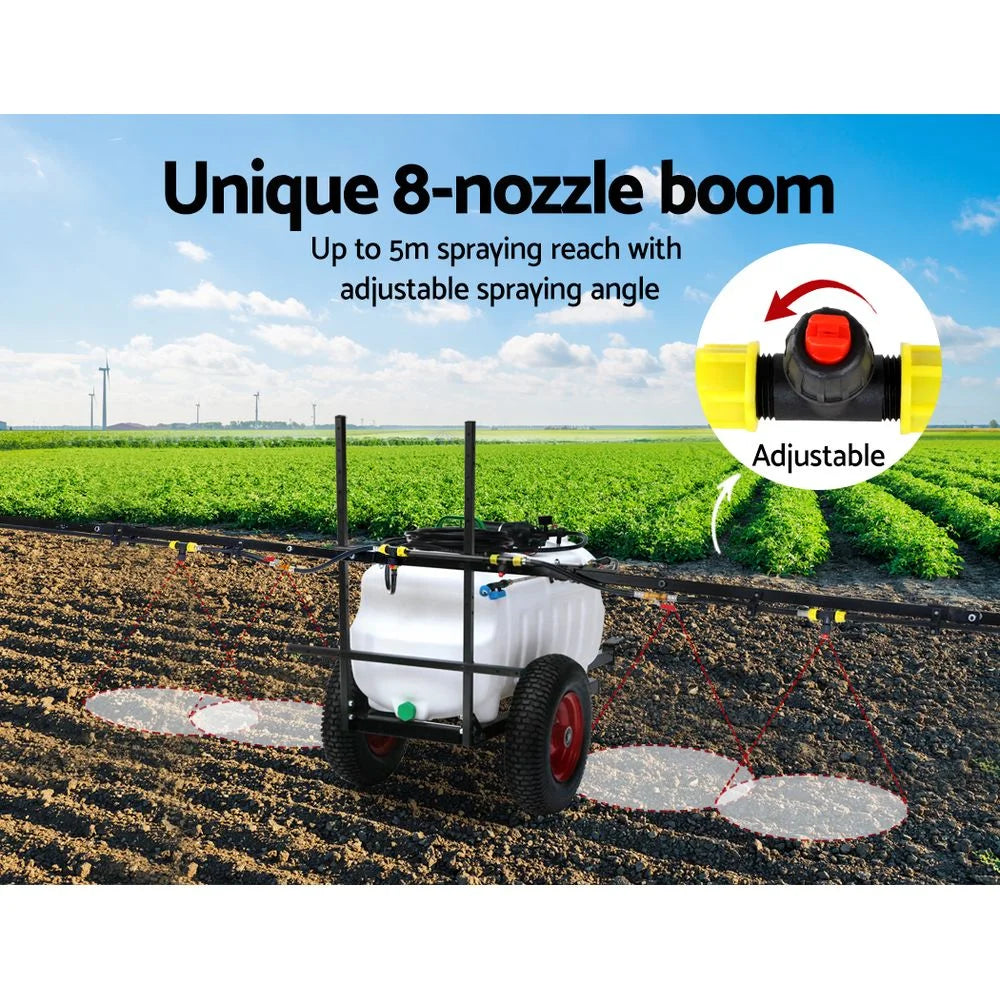 ATV Weed Sprayer 100L 5M Boom Trailer Spot Spray Tank Farm