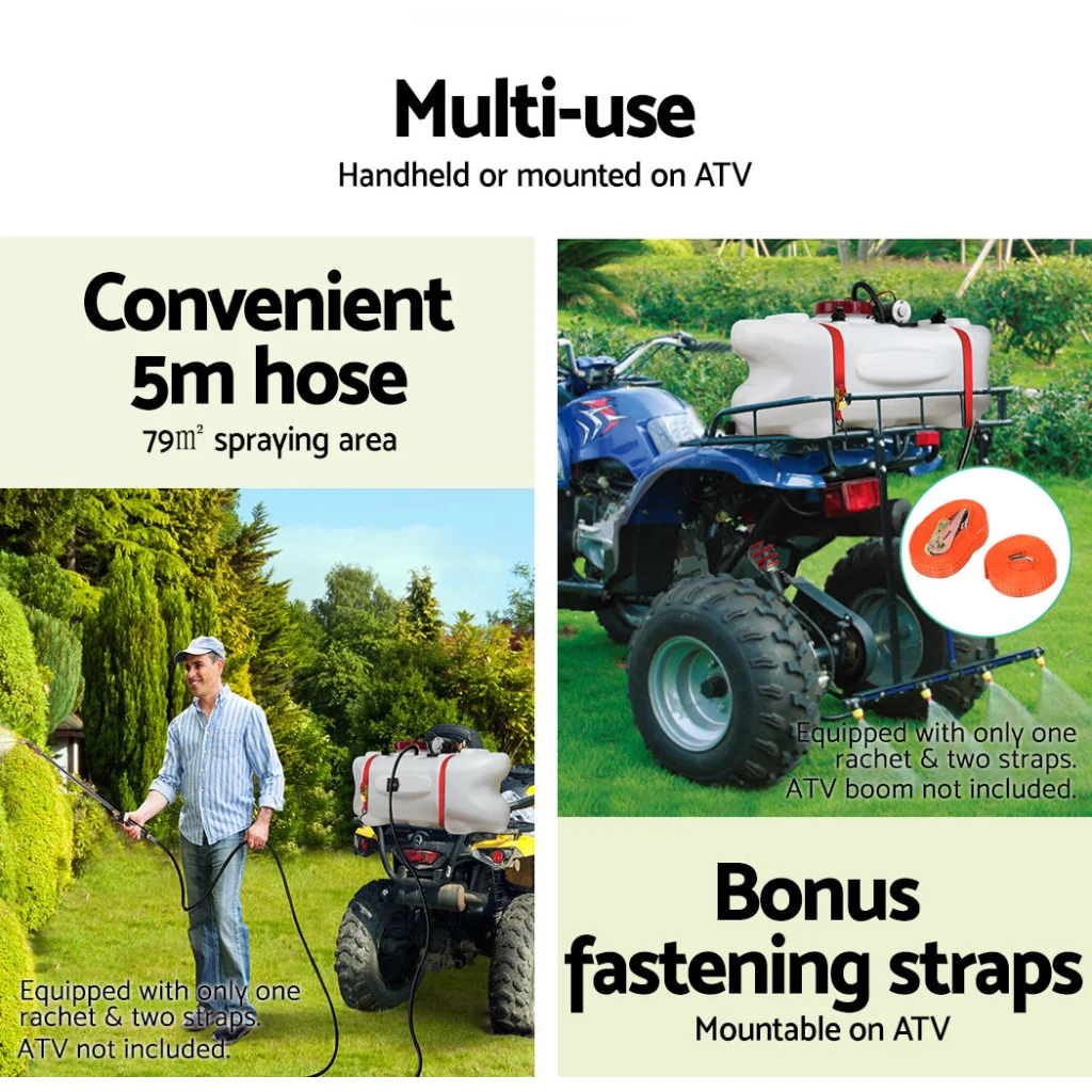 ATV Weed Sprayer Spot Spray Tank - 100L - Giantz