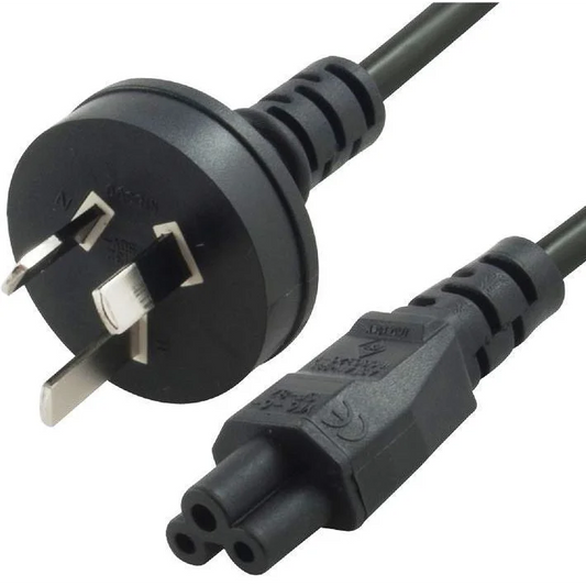AU Power Lead Cord Cable 2m ASTROTEK - 3-Pin to Cloverleaf