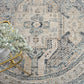 Aubre Contemporary Area Rug - Charcoal - 190x190 - Home &