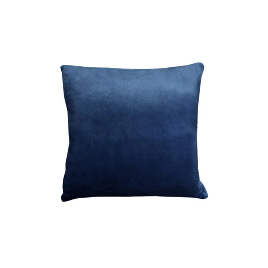 Augusta Faux Mink Square Cushion - Navy - Home & Garden