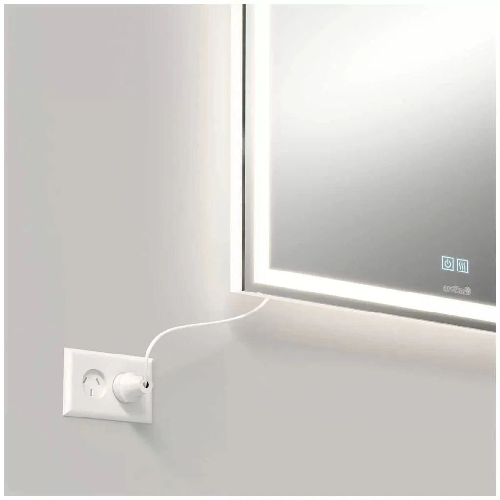 Aurea integrated led plug in wall mirror - Auto Accessories