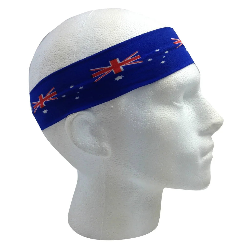 Australia Flag Headband Tennis Cricket Australia Day Aussie