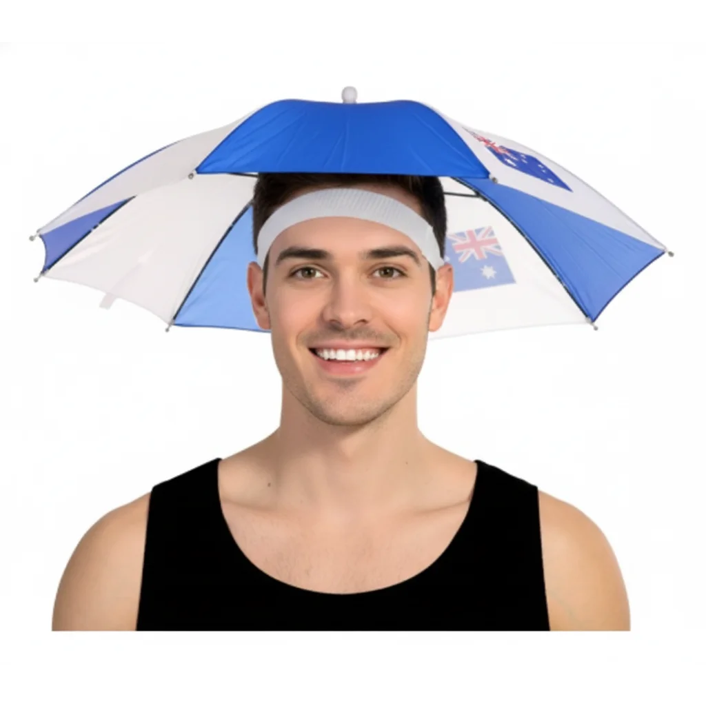 AUSTRALIA UMBRELLA HAT Rain Novelty Cap Costume Outdoor