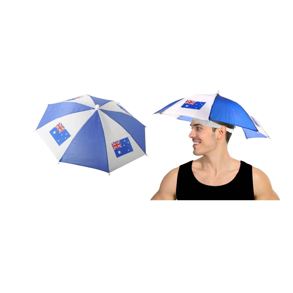 AUSTRALIA UMBRELLA HAT Rain Novelty Cap Costume Outdoor