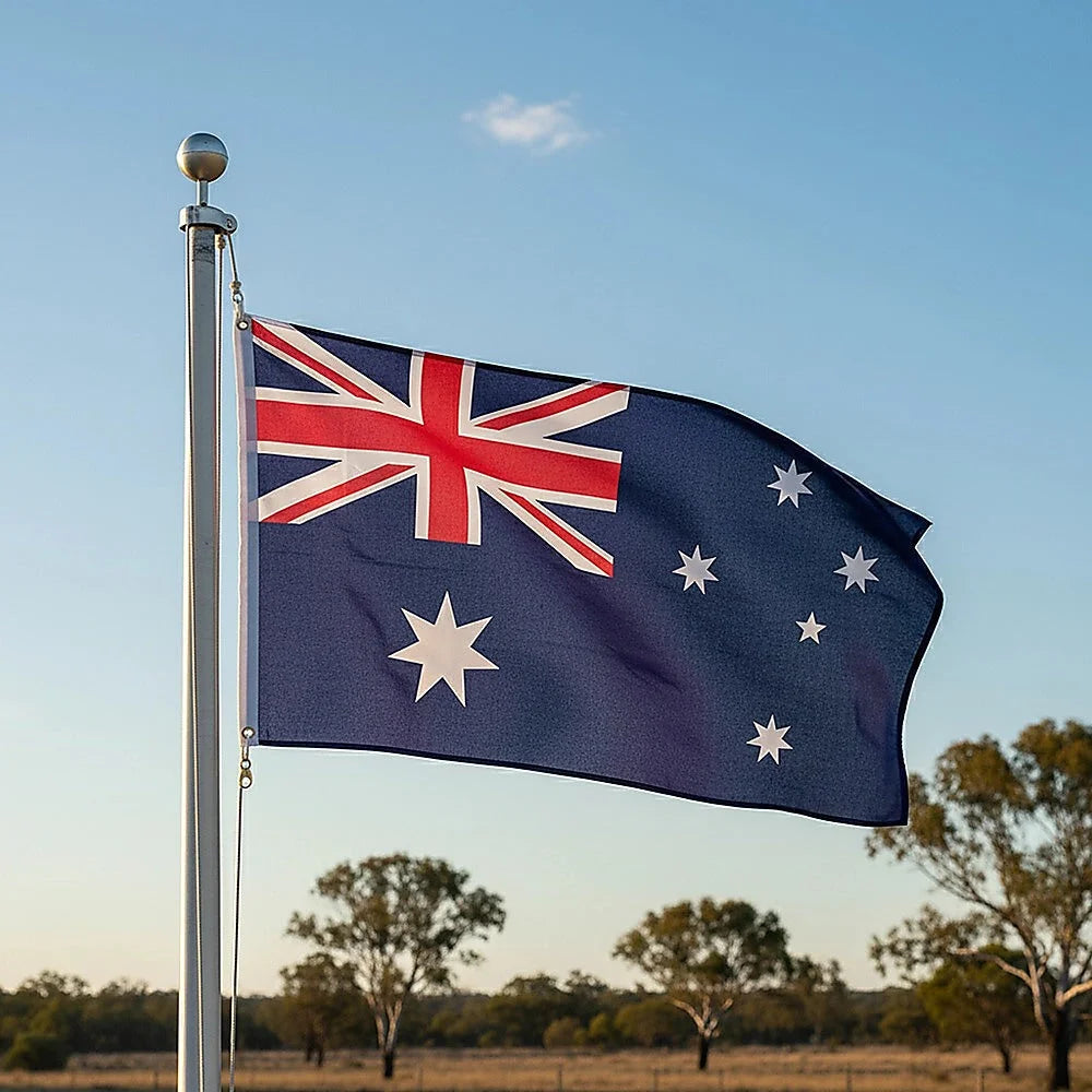 Australian Flag - Heavy Duty Woven Spun Poly with Metal