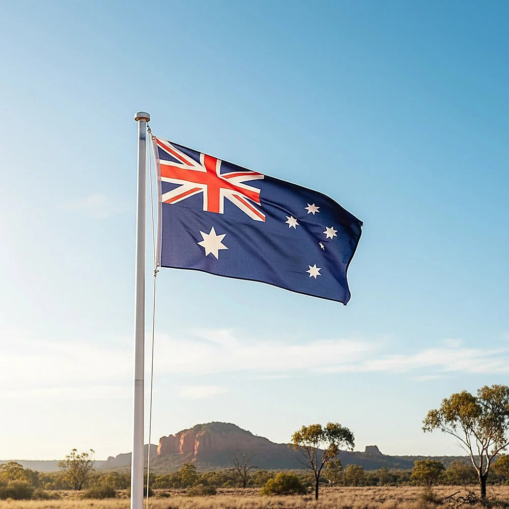 Australian Flag - Heavy Duty Woven Spun Poly with Metal