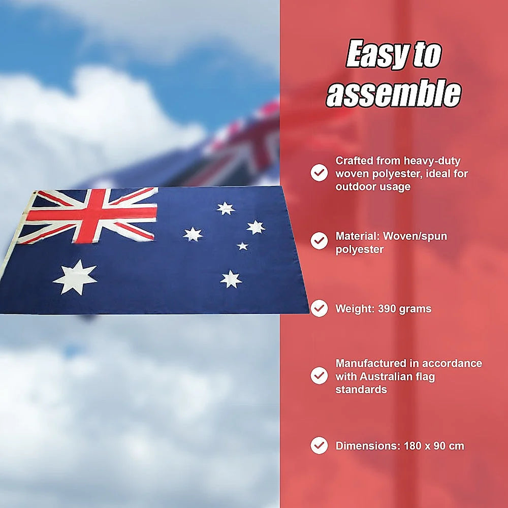 Australian Flag - Heavy Duty Woven Spun Poly with Metal