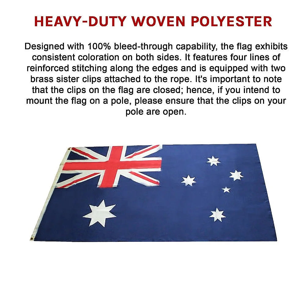 Australian Flag - Heavy Duty Woven Spun Poly with Metal