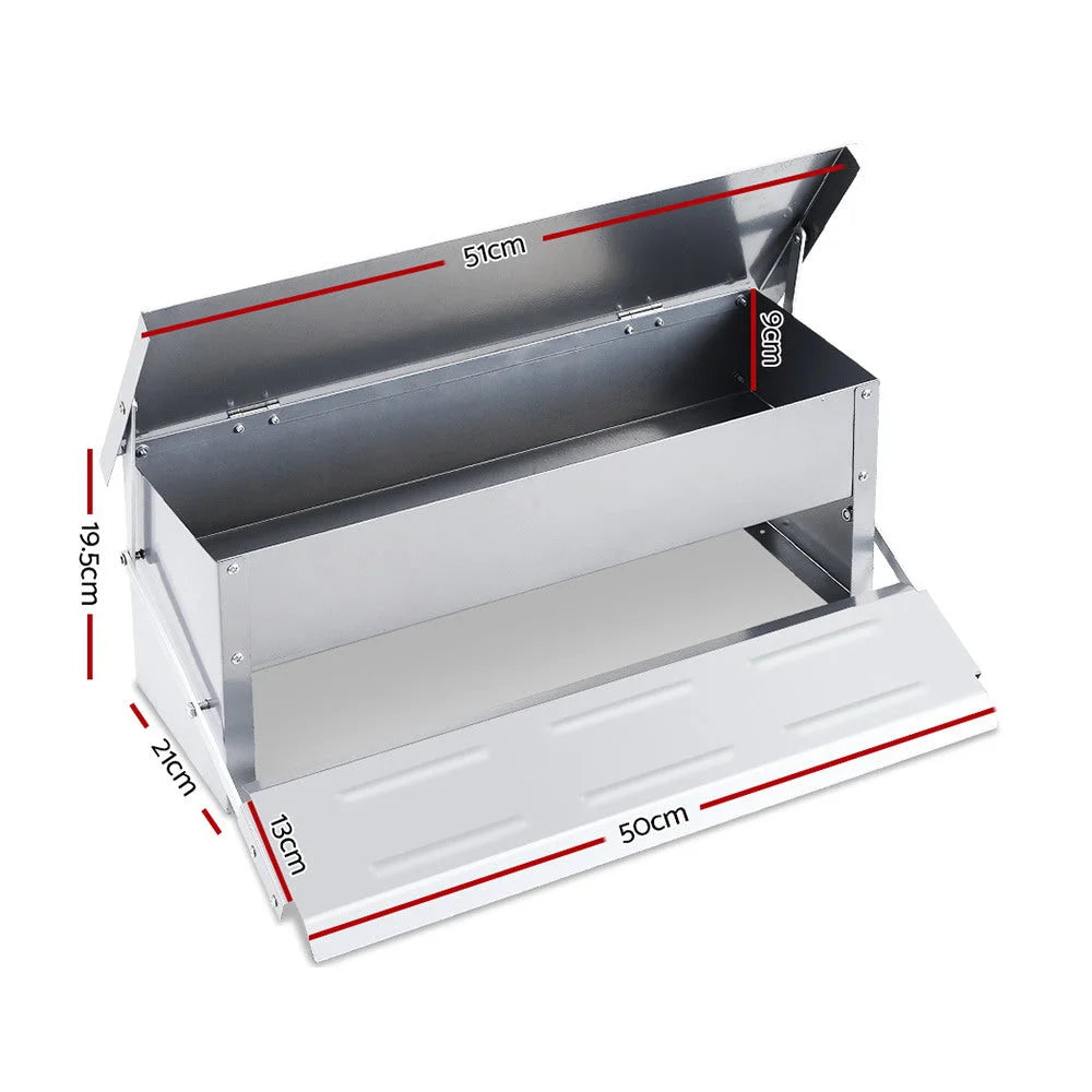 Auto Chicken Feeder Automatic Chook Poultry Treadle Self