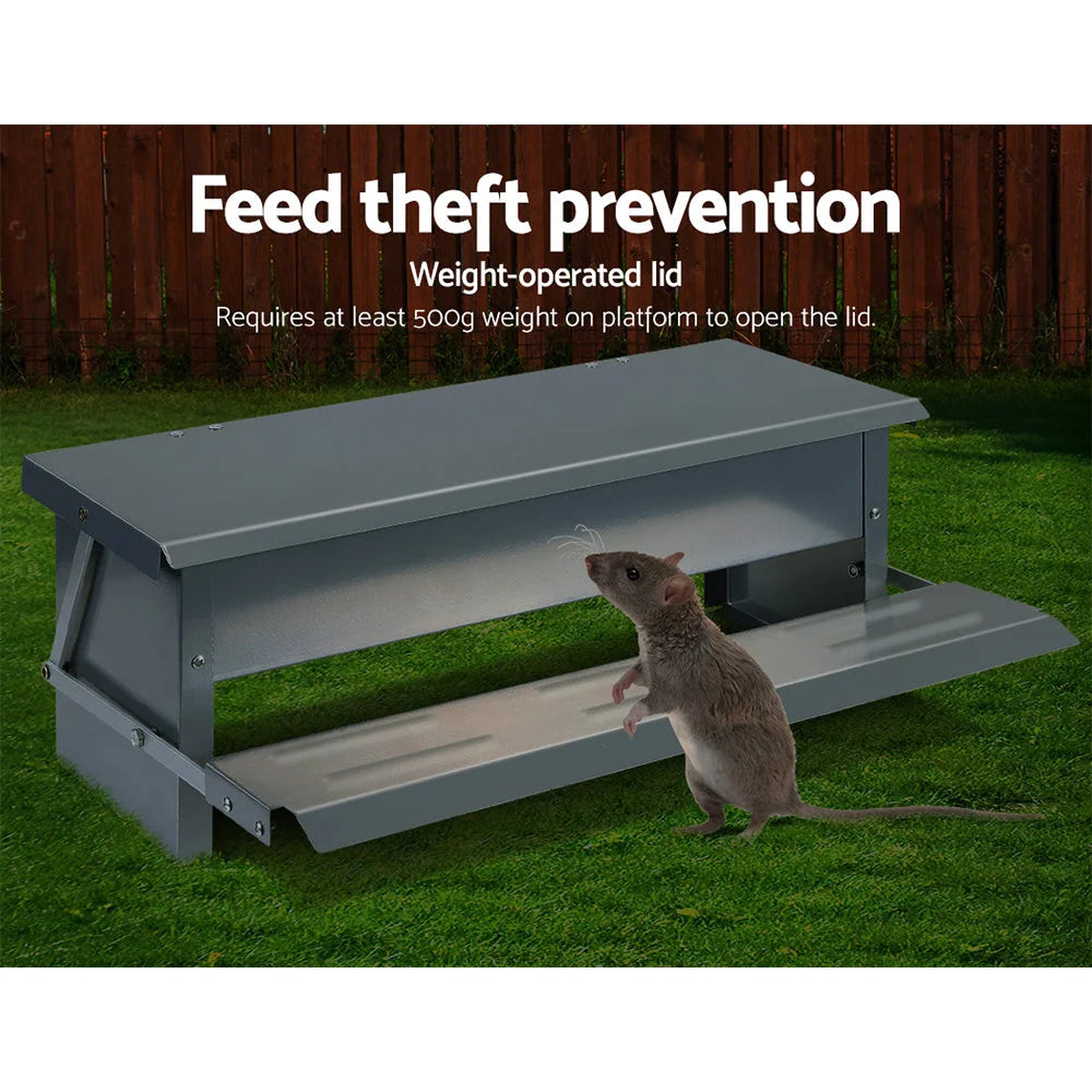 Auto Chicken Feeder Automatic Chook Poultry Treadle Self