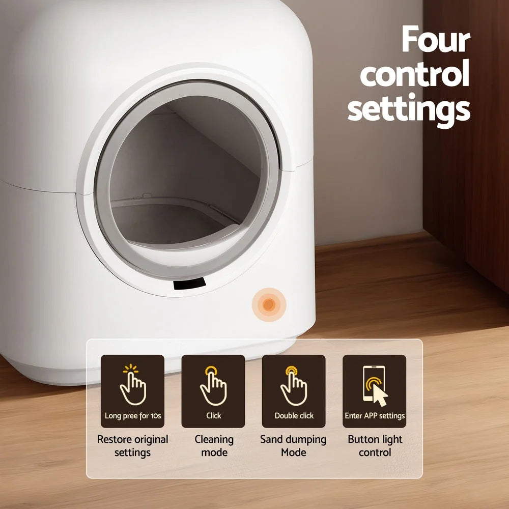 Automatic Cat Litter Box Self-Cleaning Smart Large Toilet