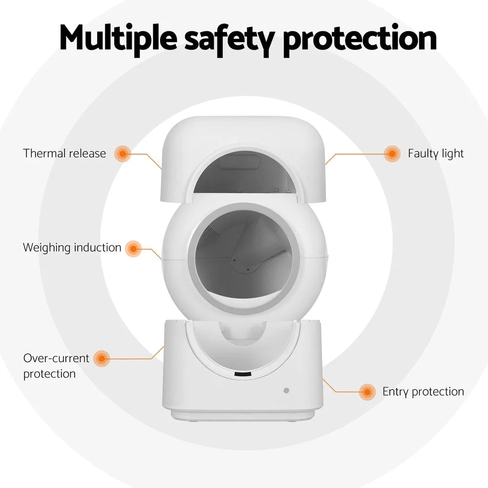 Automatic Cat Litter Box Self-Cleaning Smart Large Toilet