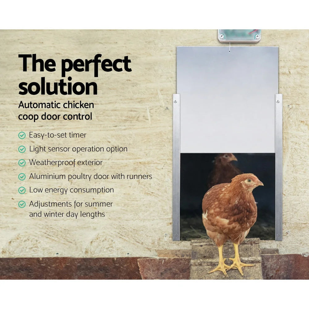 Automatic Chicken Coop Door Opener Cage Closer - Farm