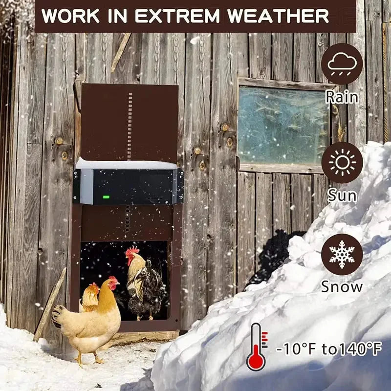 Automatic Chicken Coop Door PCS Light-Sensitive Auto Guard