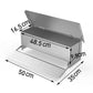 Automatic chicken feeder with farm food storage box stand