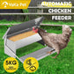 Automatic chicken feeder with farm food storage box