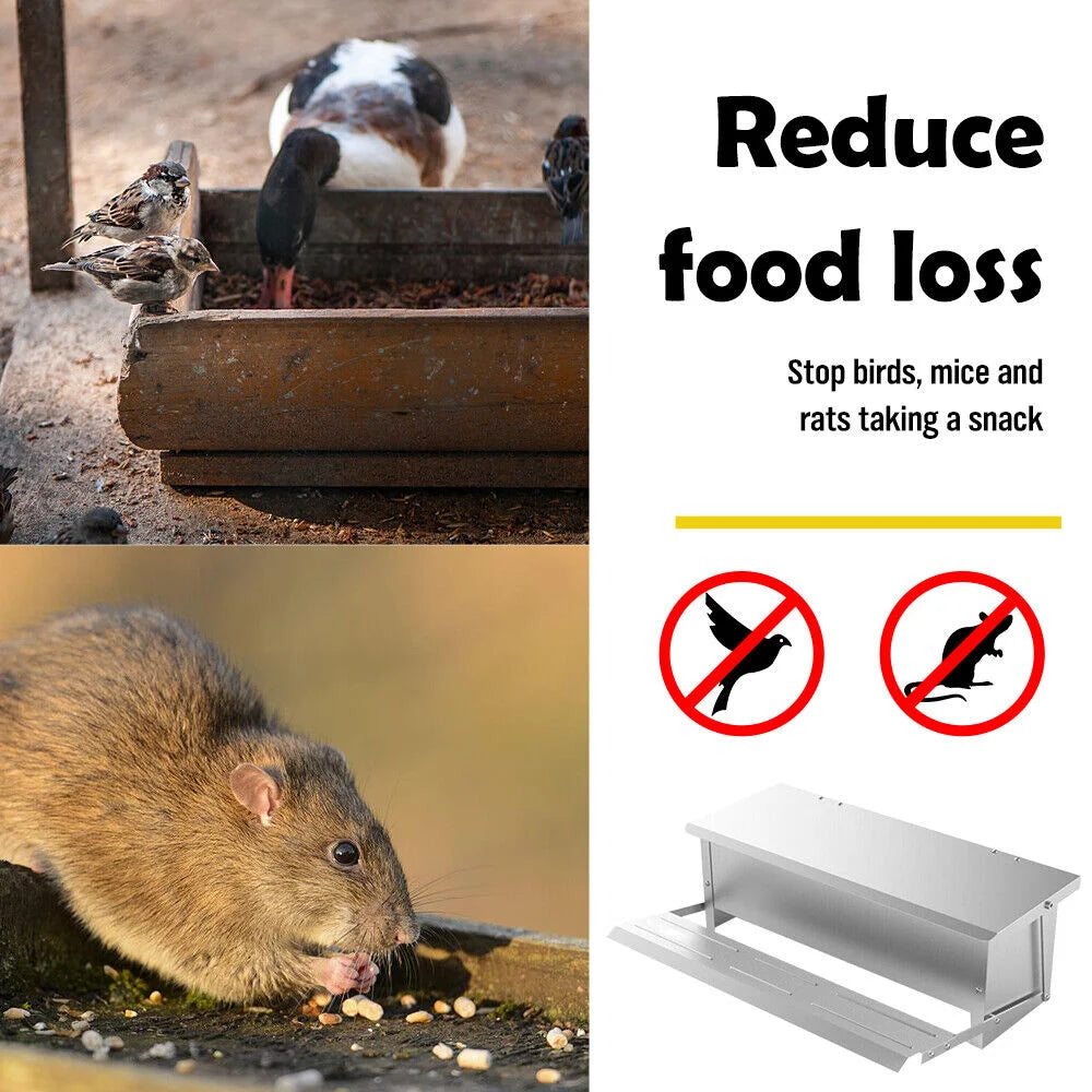 Automatic chicken feeder with 5l farm food storage box