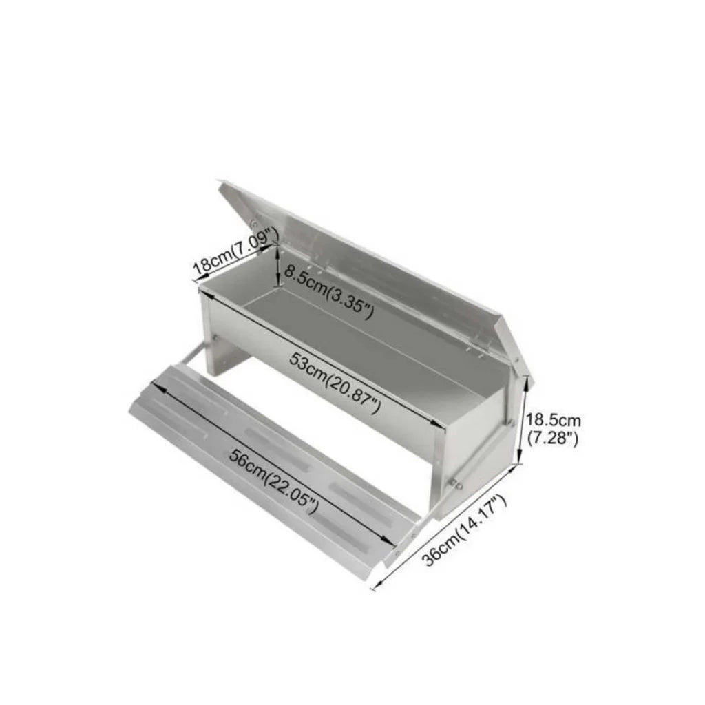 Automatic Chicken Feeder 8L Chook Poultry Auto Treadle