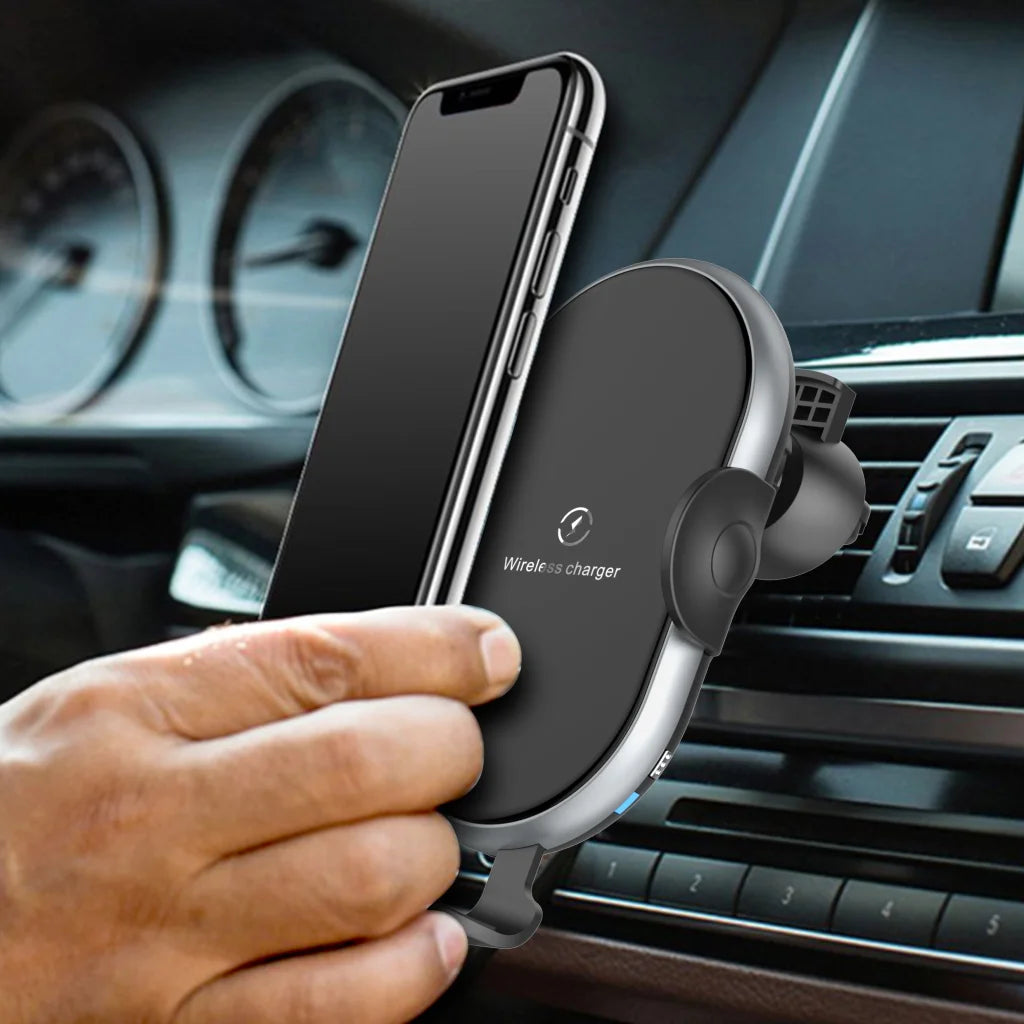 Automatic Clamping Wireless Car Charger with Backlight C366