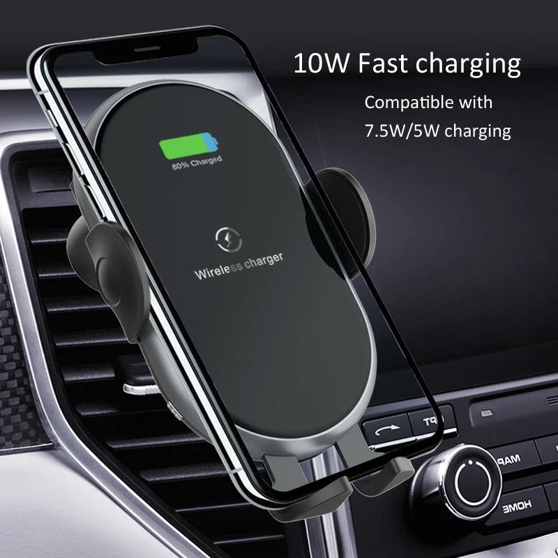 Automatic Clamping Wireless Car Charger with Backlight C366