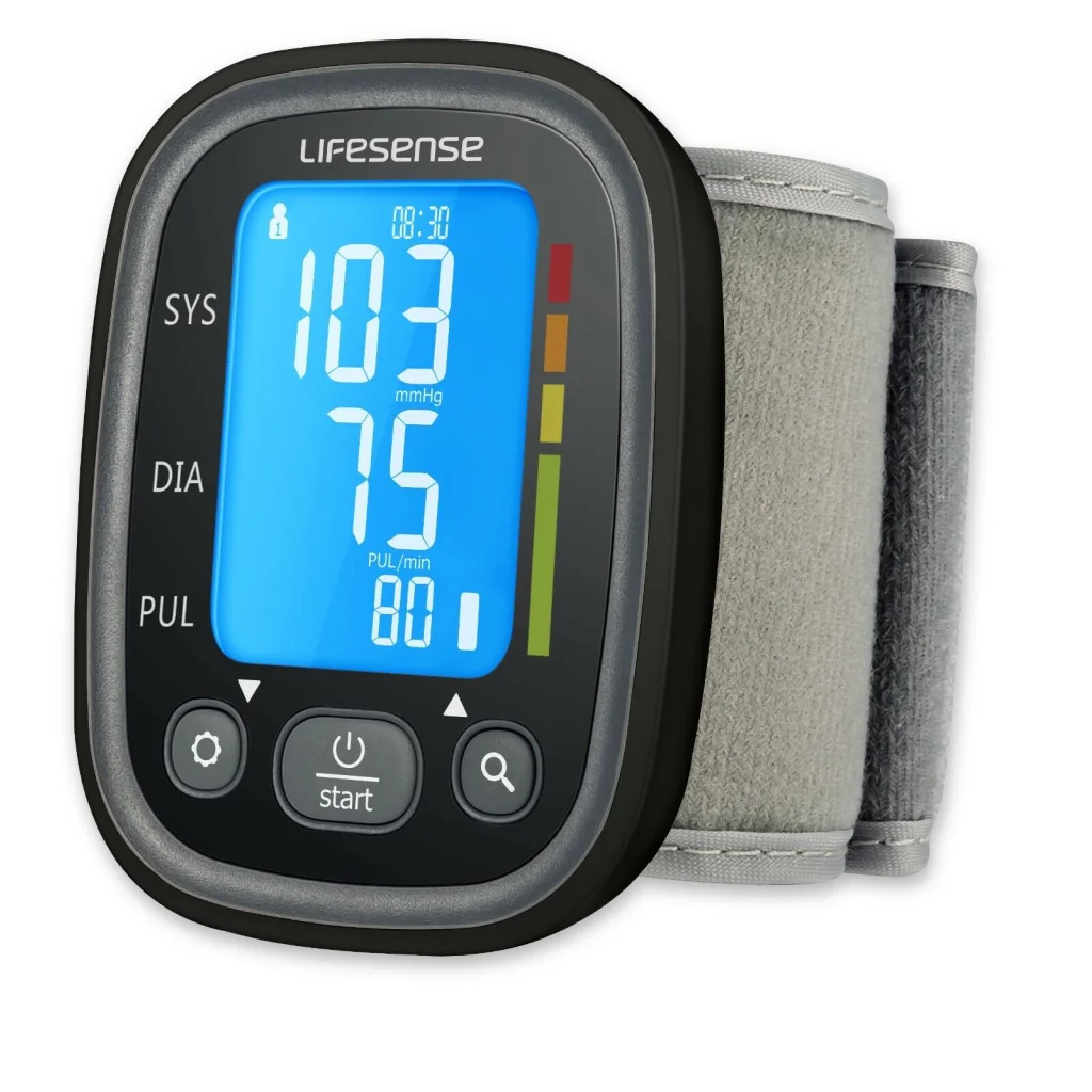 Automatic Digital Wrist Blood Pressure Monitor Black