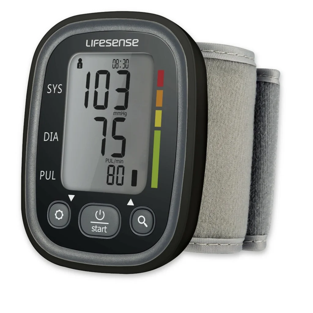 Automatic Digital Wrist Blood Pressure Monitor Black