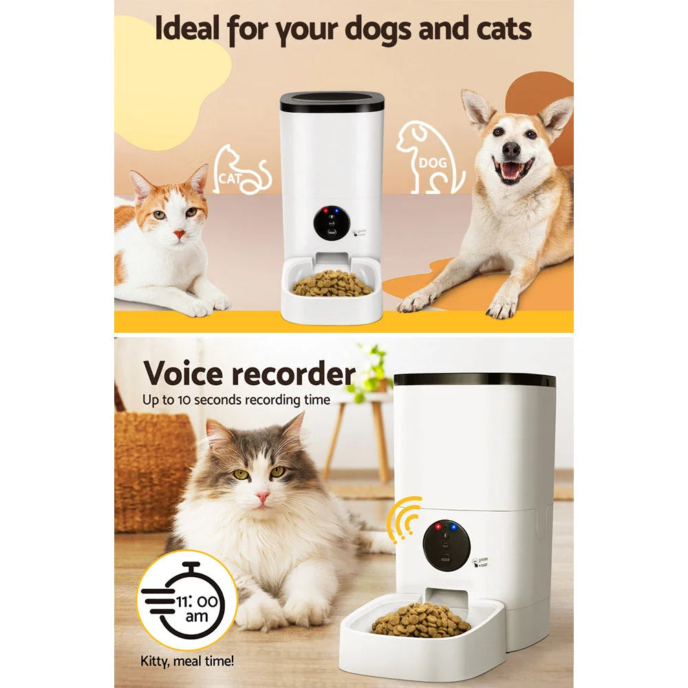 Automatic Pet Feeder 6L WiFi Auto Dog Cat Smart Food