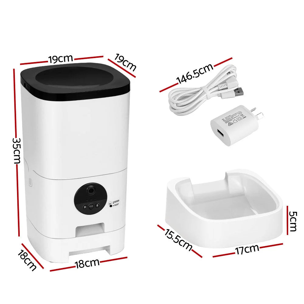 Automatic Pet Feeder 6L WiFi Camera