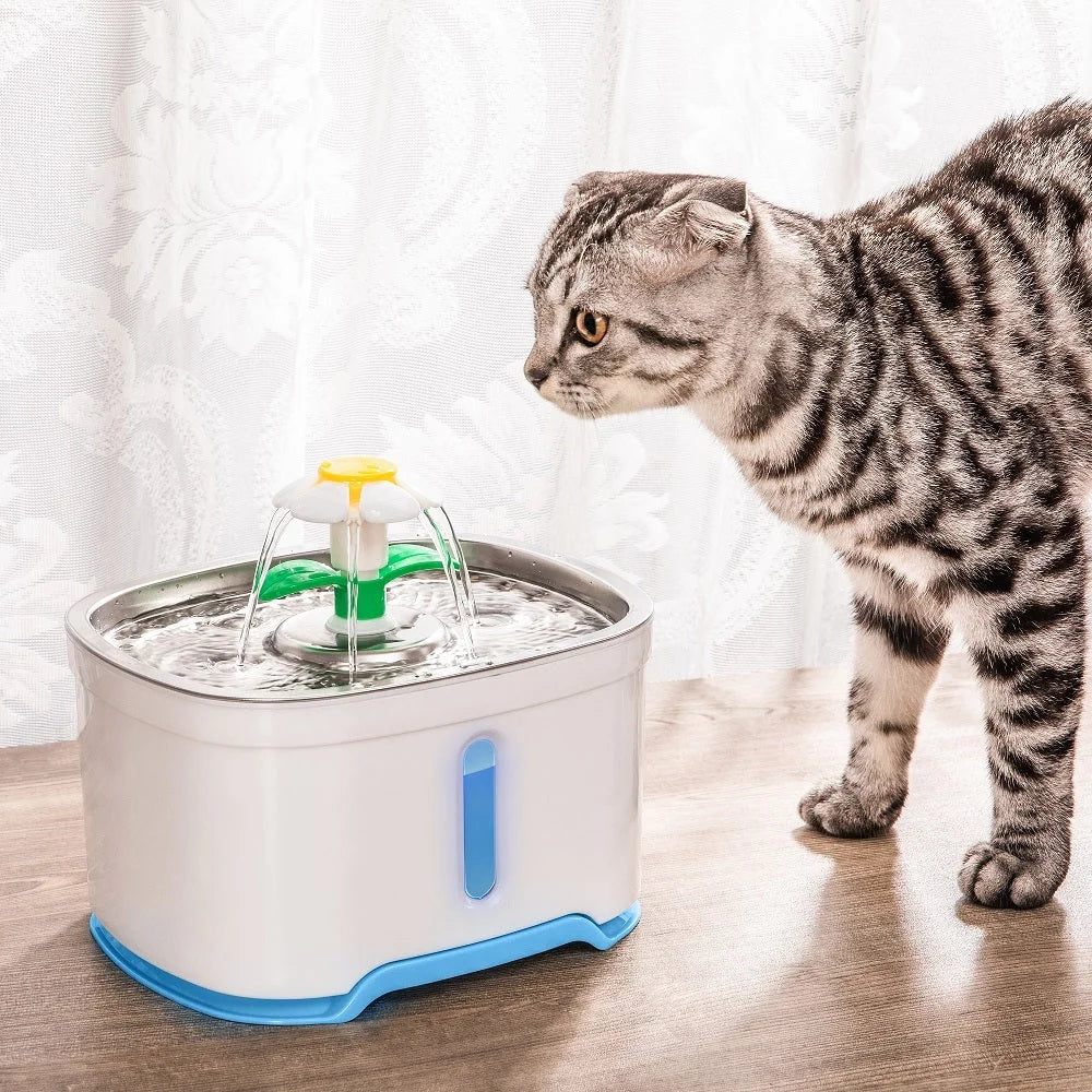 Automatic Pet Water Fountain 2.5L Dog Cat Water Feeder Bowl