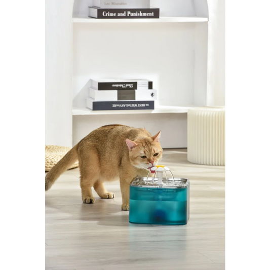 Automatic Pet Water Fountain 3L Dog Cat Stainless Steel