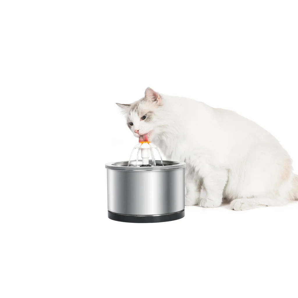 Automatic Pet Water Fountain Dog Cat Stainless Steel Feeder