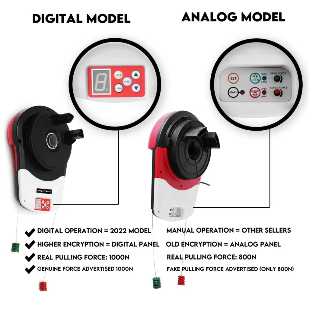 Automatic Roller Door Opener Garage Powerful 1200N Motor