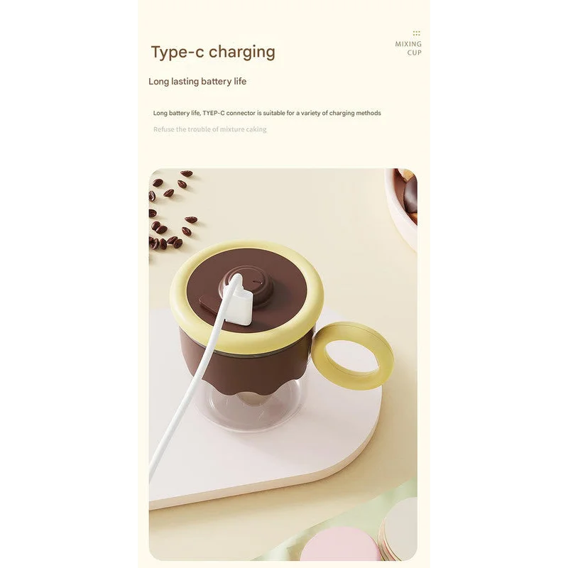 Automatic Self-Stirring Coffee Mug - 400ml 5000RPM USB-C