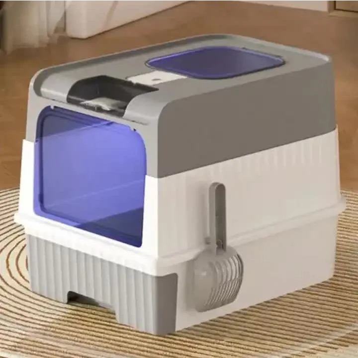 Automatic UV Sterilizing Cat Litter Box -Enclosed Design