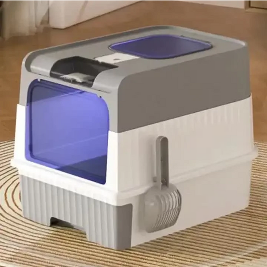 Automatic UV Sterilizing Cat Litter Box -Enclosed Design