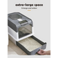 Automatic UV Sterilizing Cat Litter Box Enclosed Design Odor