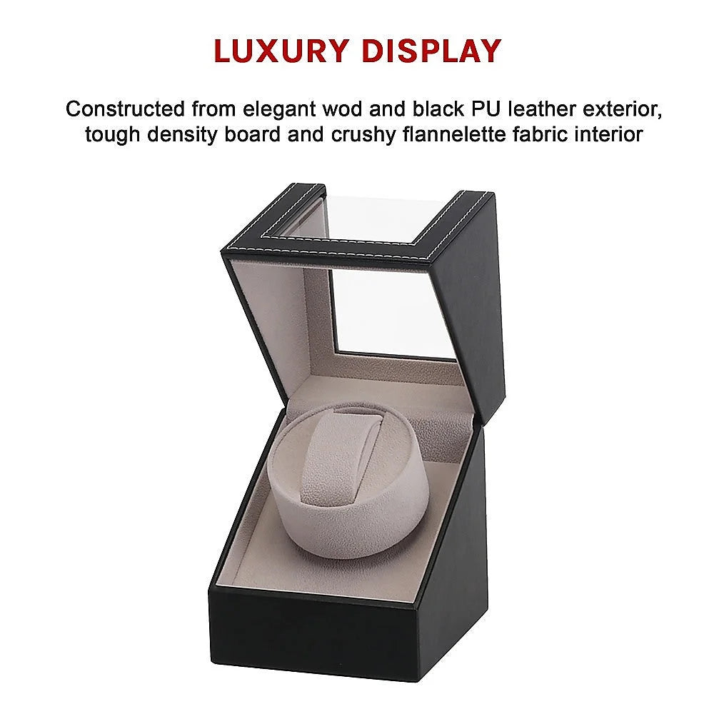 Automatic watch winder with colour and construction cues