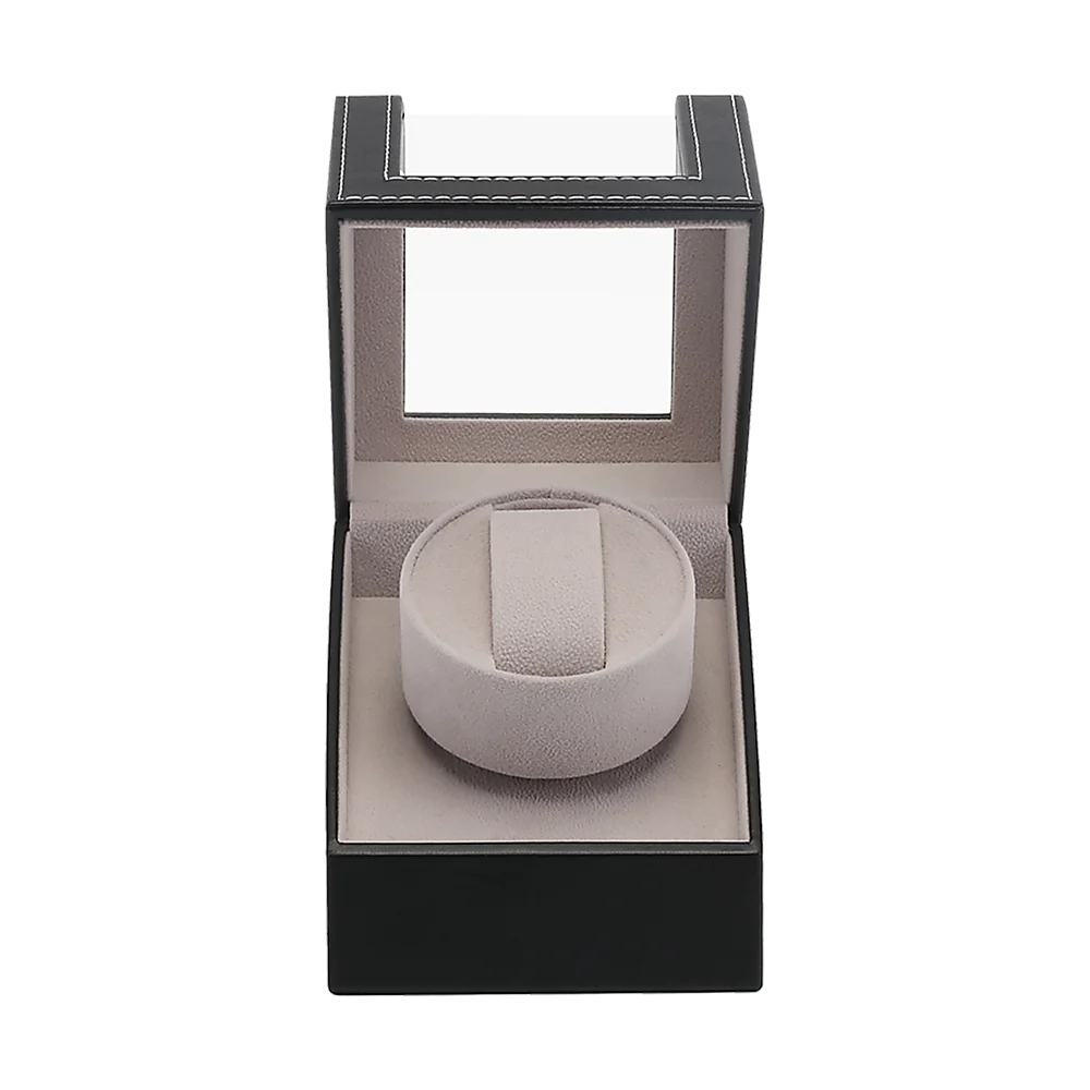 Leather automatic watch winder with attachment points and product body