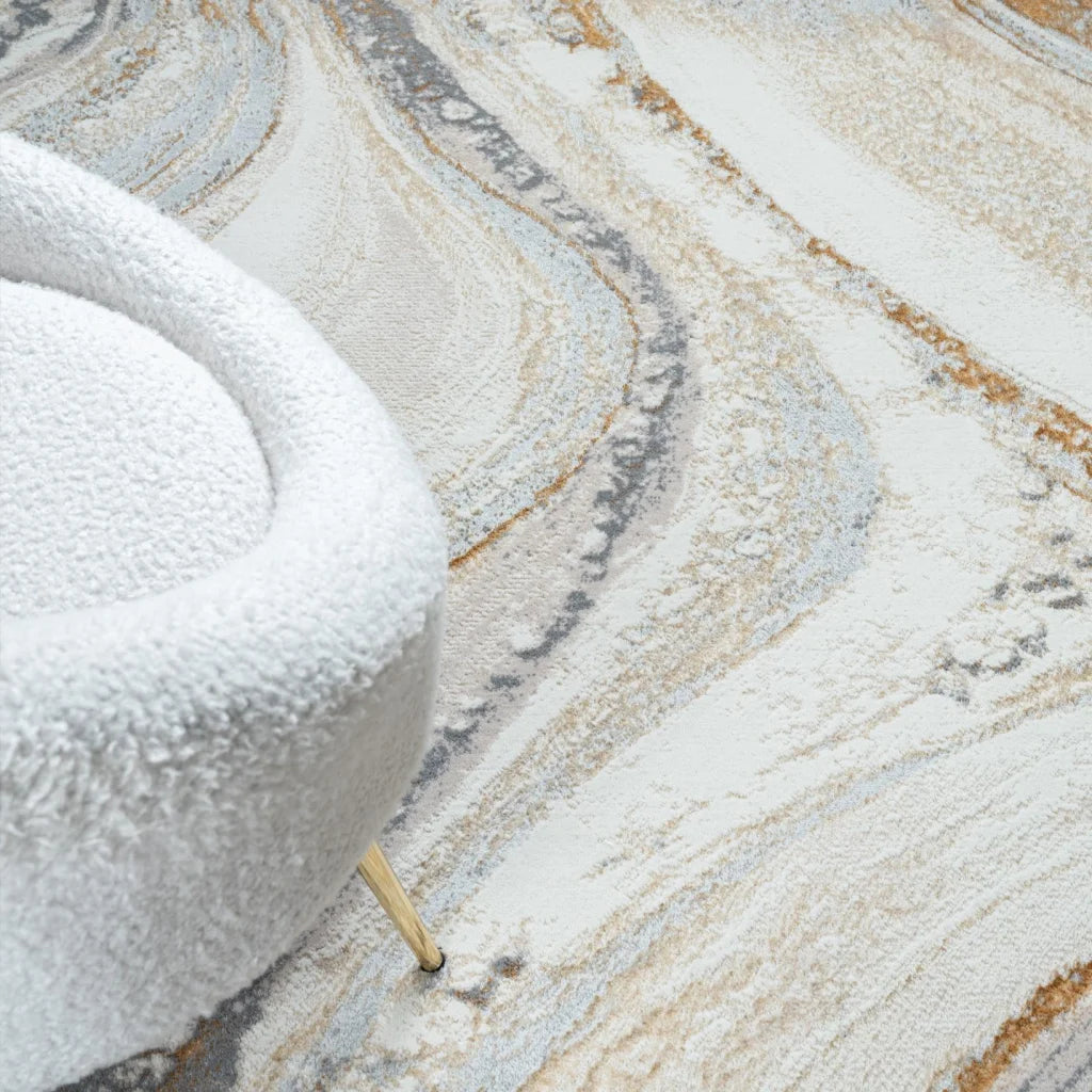 Avani Marble Rug - Sand - 160x230 cm - Home & Garden > Rugs