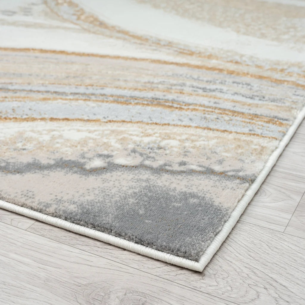 Avani Marble Rug - Sand - 160x230 cm - Home & Garden > Rugs