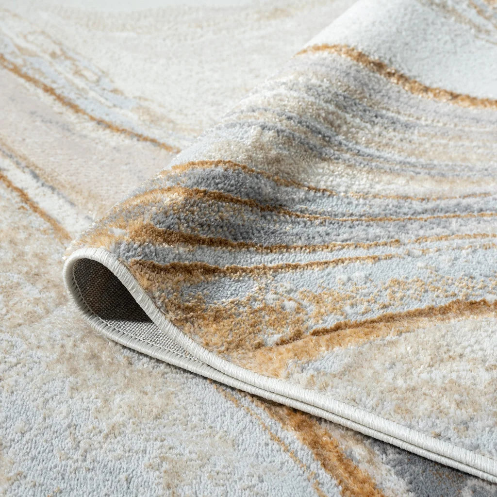 Avani Marble Rug - Sand - 160x230 cm - Home & Garden > Rugs
