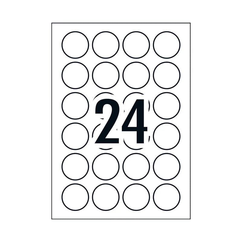 AVERY Label Gloss Round L7147 40mm - Pack of 240