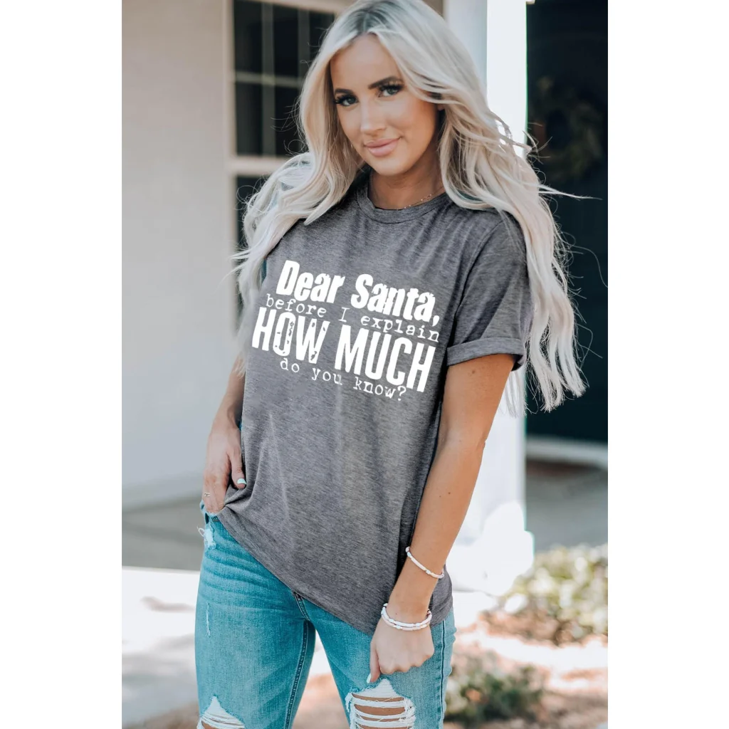 Azura Exchange Christmas Funny Saying Print T-Shirt - 2XL