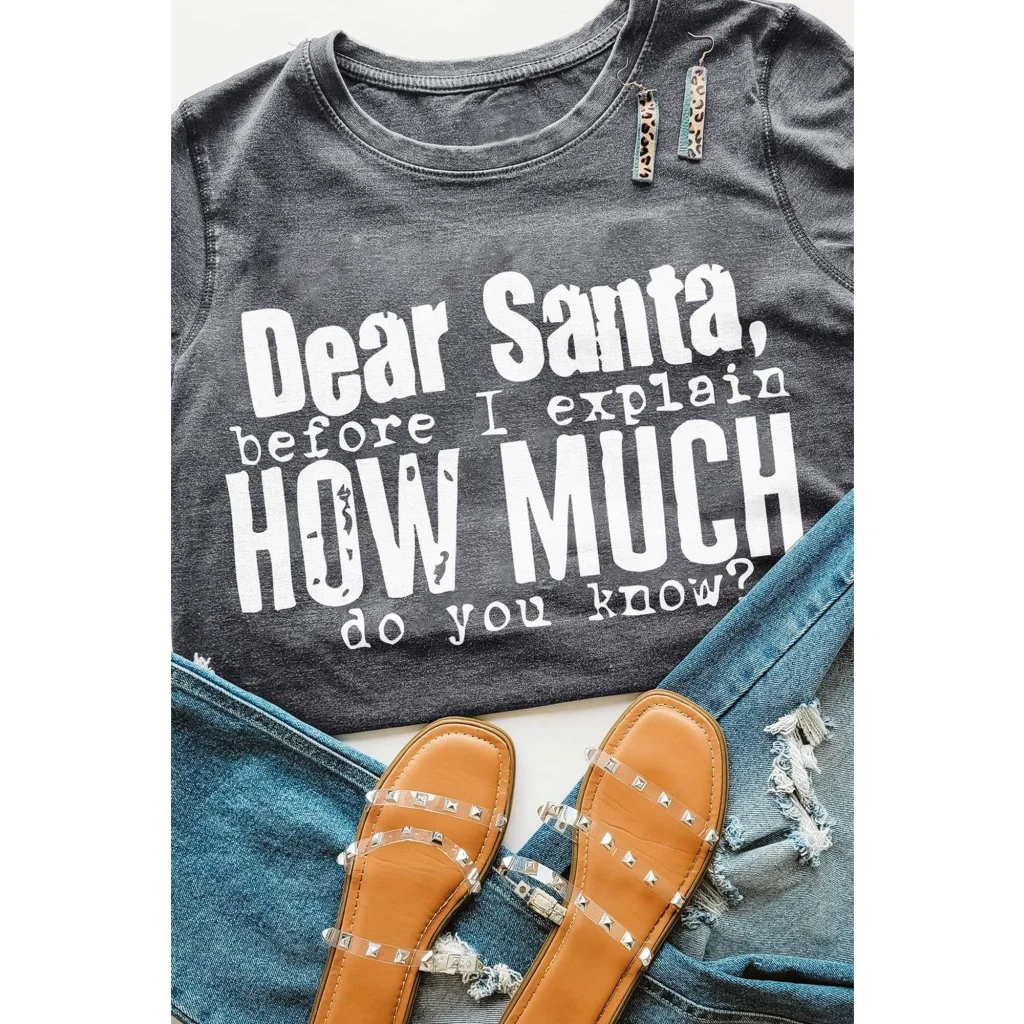 Azura Exchange Christmas Funny Saying Print T-Shirt - L