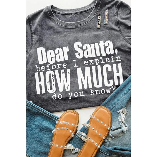 Azura Exchange Christmas Funny Saying Print T-Shirt - XL